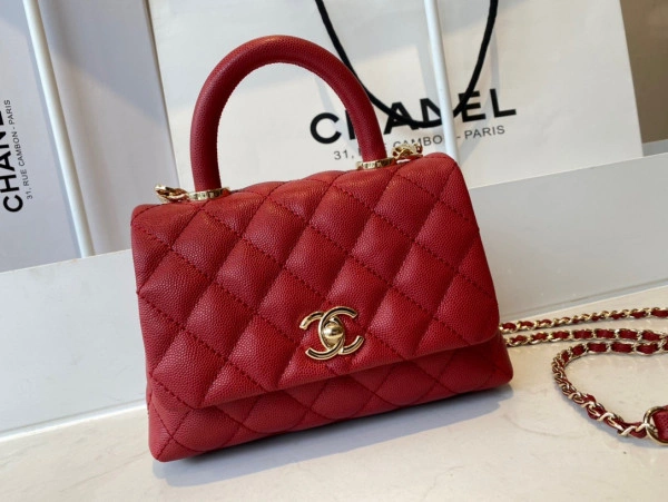 CHANEL MINI FLAP BAG WITH TOP HANDLE NewStyle 1040 - Image 7