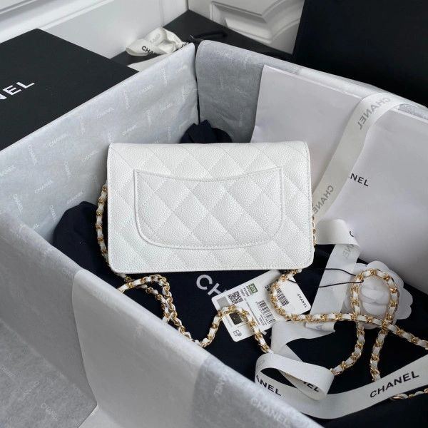 CHANEL CHAIN WALLET CAVIAR NEW EDITION BestValue 1364 - Image 4
