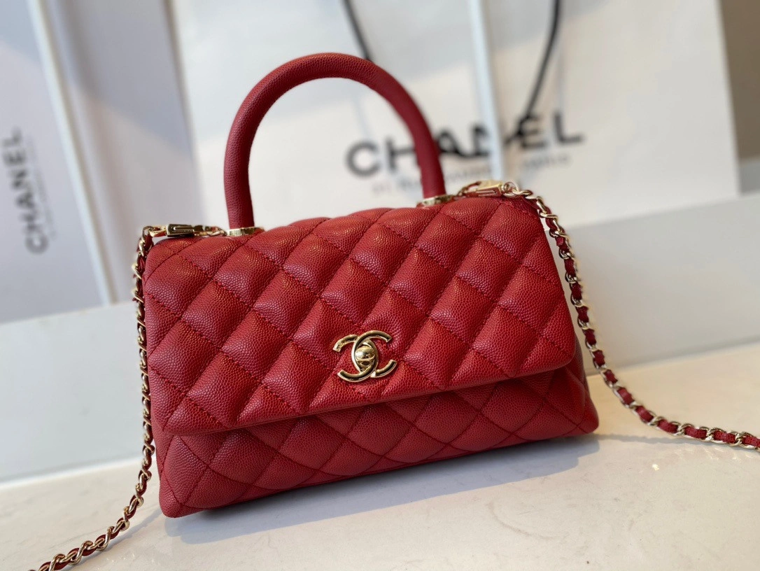 CHANEL FLAP BAG WITH TOP HANDLE WellDesigned 1041 - Image 3