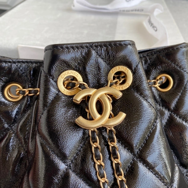 CHANEL LARGE DRAWSTRING BAG AllSeason 273 - Image 3