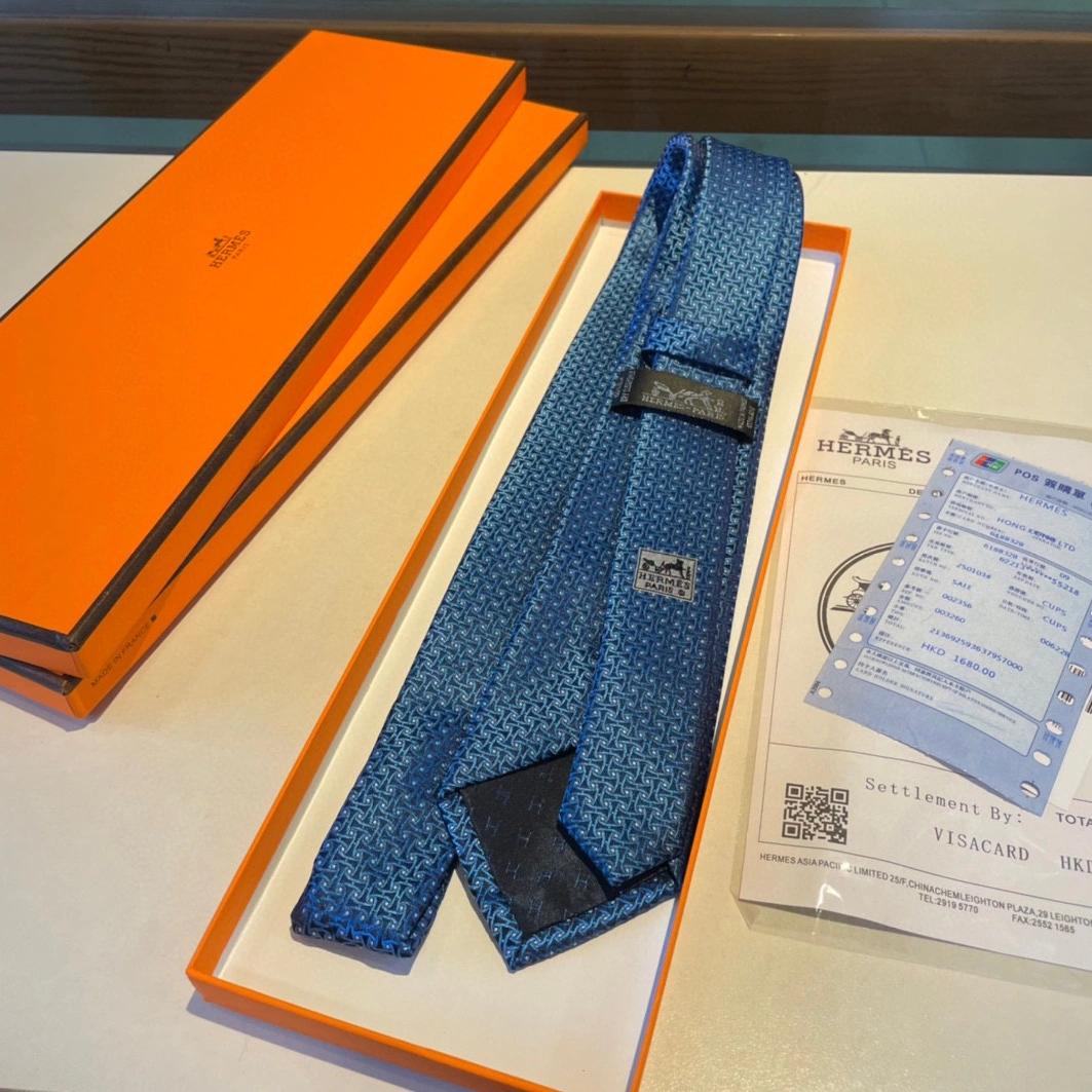Breathable 233 Hermes Necktie For Men - Image 5
