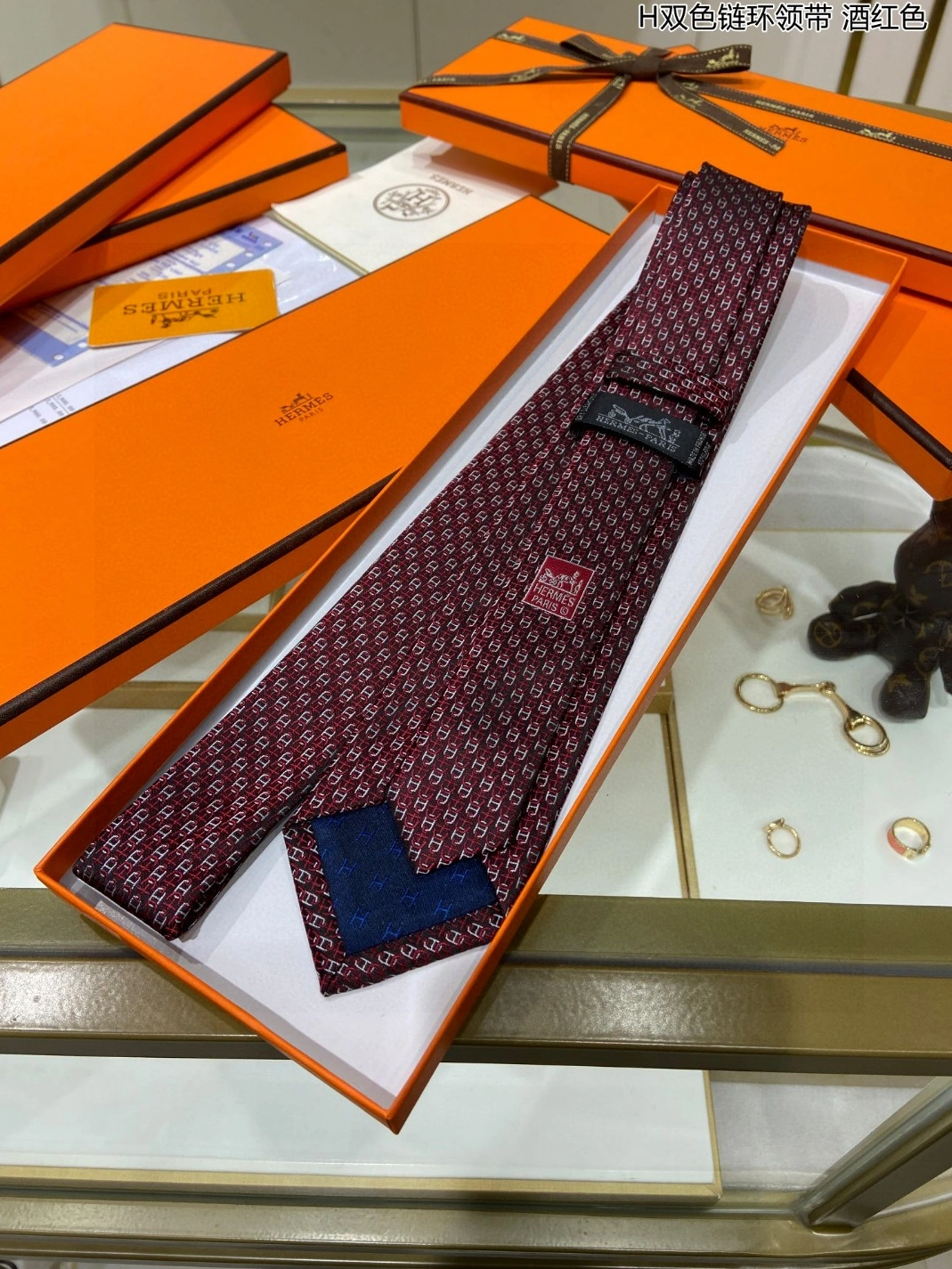 Bright 3313 Hermes Necktie For Men - Image 3