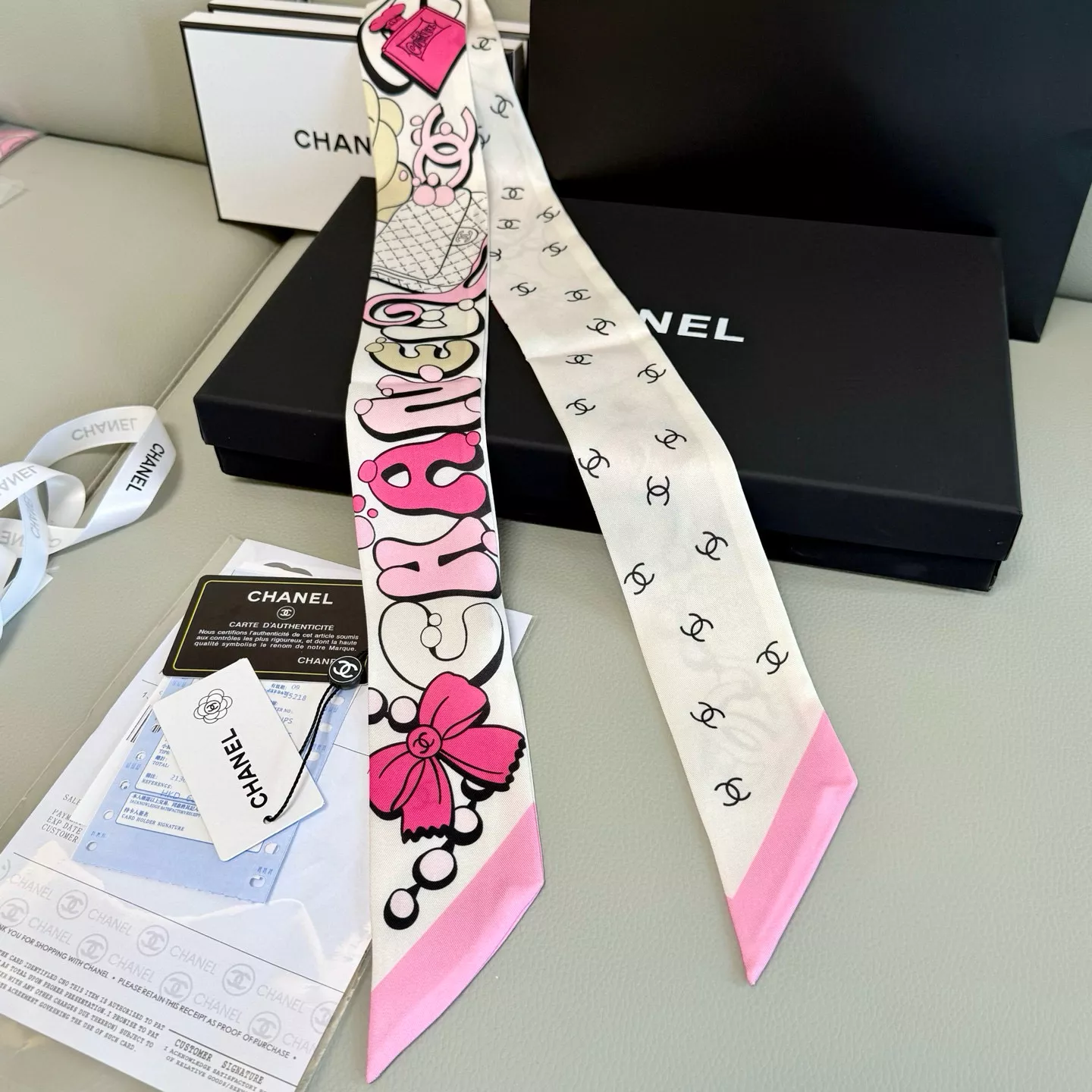 Chanel Silk Scarf Lightweight 1932