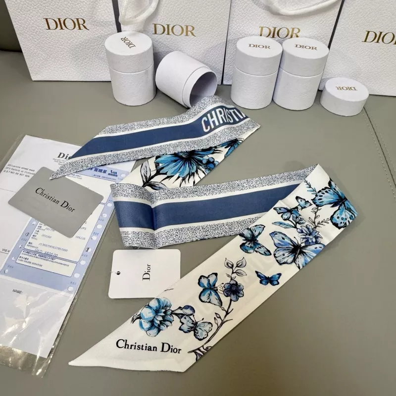 Christian Dior Silk Scarf Classic 6395 - Image 4