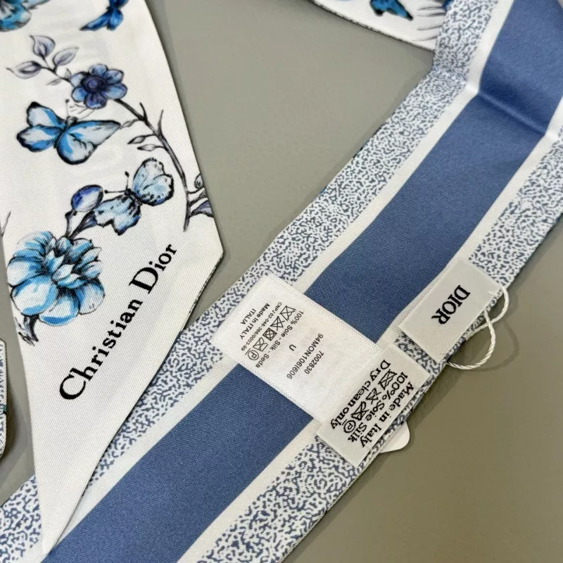 Christian Dior Silk Scarf Classic 6395 - Image 5