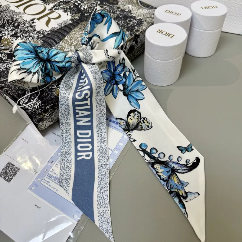 Christian Dior Silk Scarf Classic 6395 - Image 6