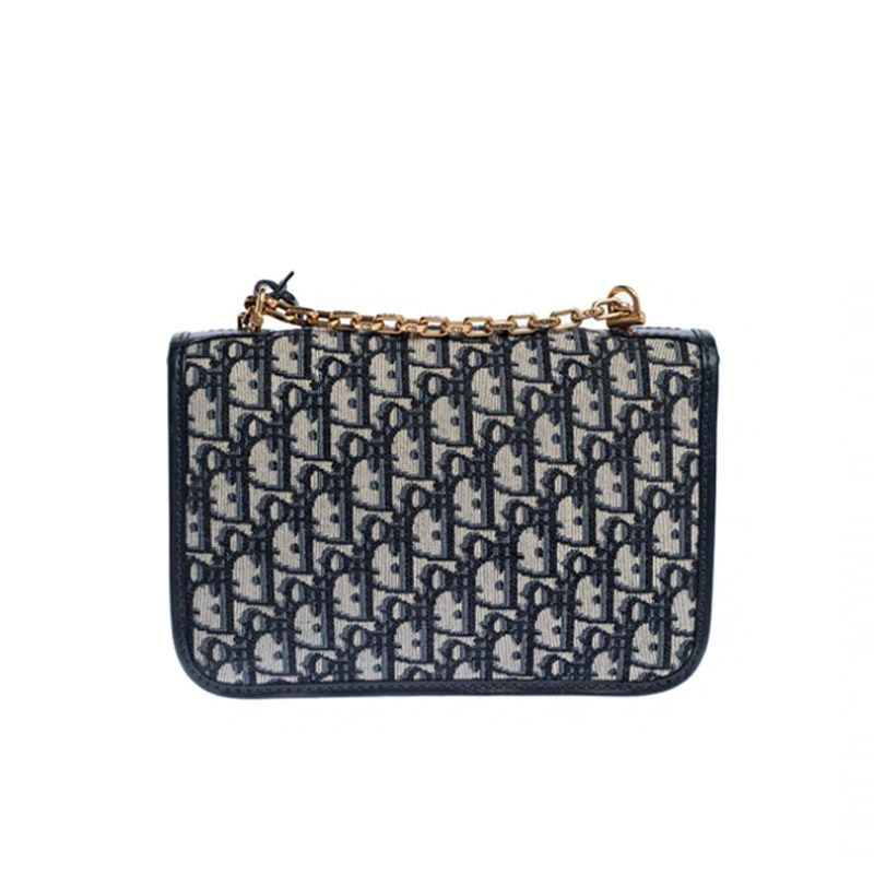 Comfortable 9393 Dioraddict Bag Oblique Motif Canvas Blue - Image 3