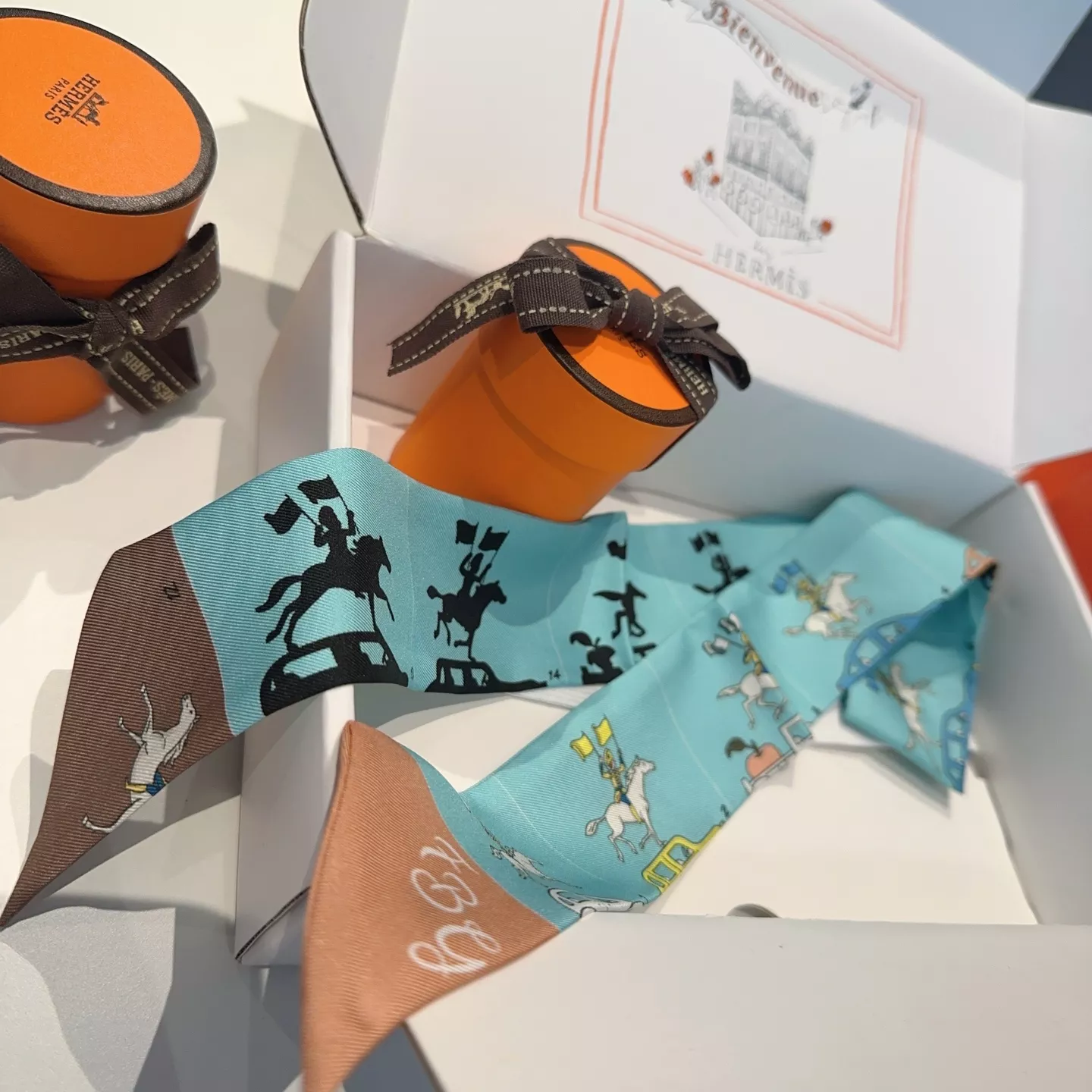 Compact 3769 Hermes Silk Scarf