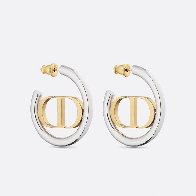 Dior 30 Montaigne Earrings Metal Gold Silver HighQuality 615 - Image 3