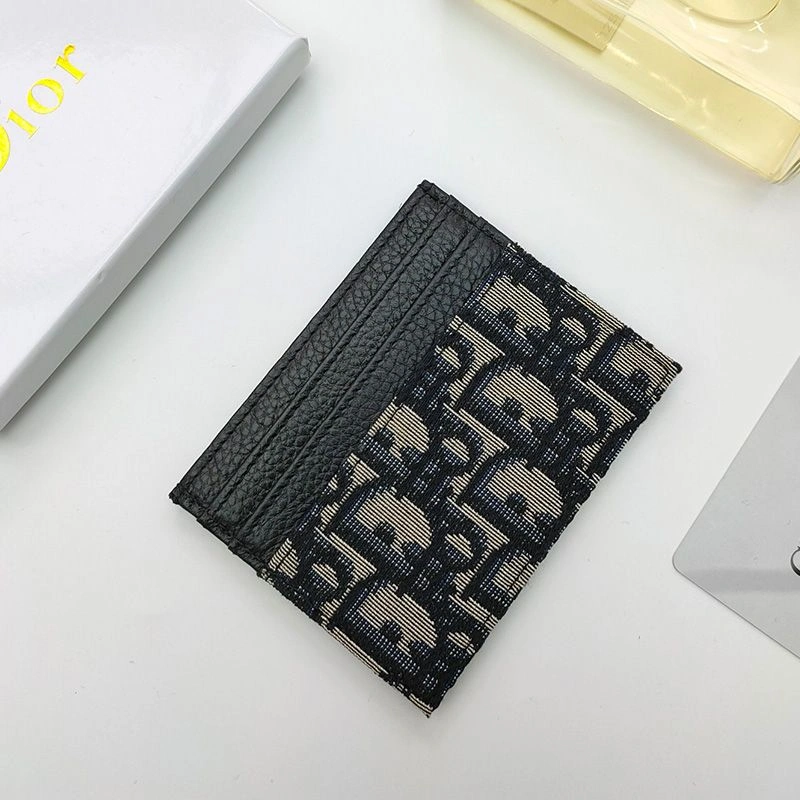 Dior Card Holder Oblique Motif Canvas Blue WellDesigned 5562 - Image 3