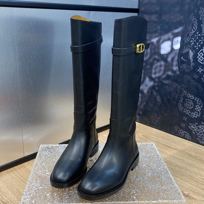 Dior Empreinte Boots Women Calfskin Black Affordable 8788 - Image 3