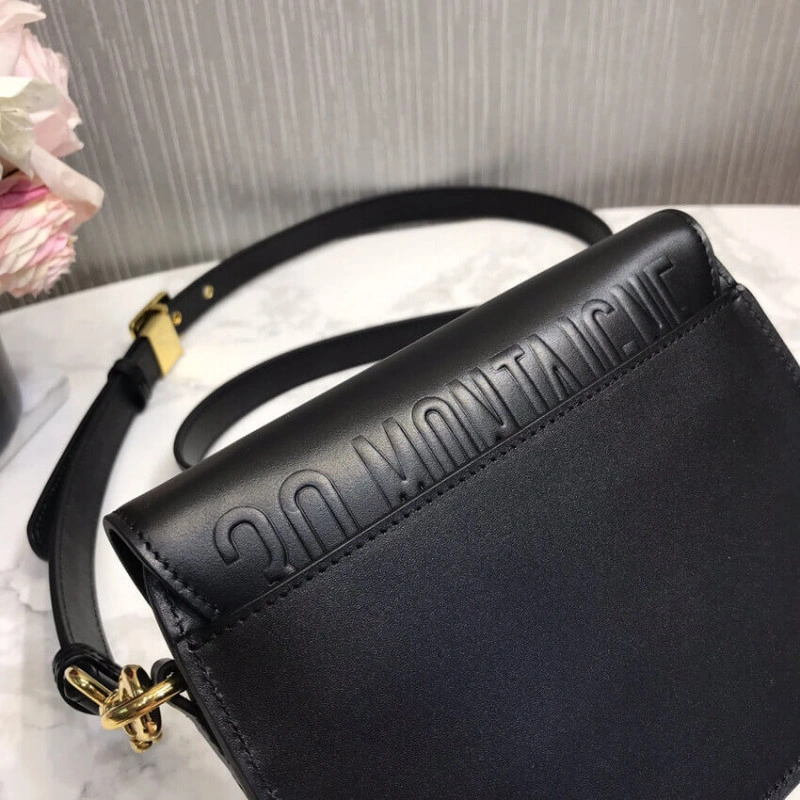 'Christia Dior Small Dior Bobby Bag Black Box Calfskin - Image 10