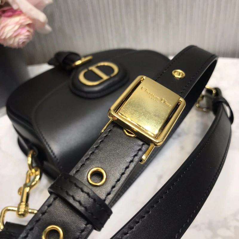 'Christia Dior Small Dior Bobby Bag Black Box Calfskin - Image 15