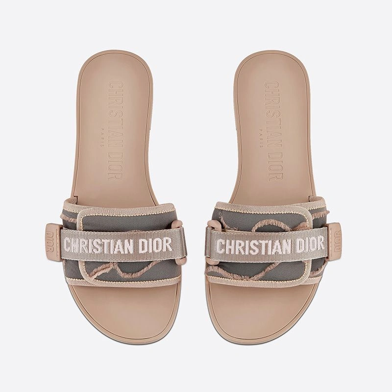 Diorevolution Slides Women Camouflage Technical Fabric Pink GoodFit 2573 - Image 3