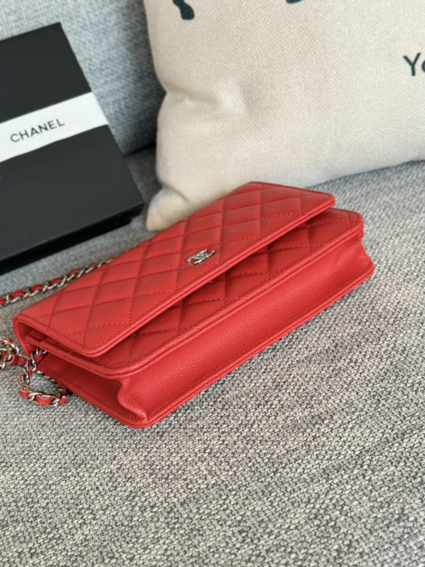 Durable 4093 Chanel AAA Quality Messenger Bags In Silver For Women - Image 3