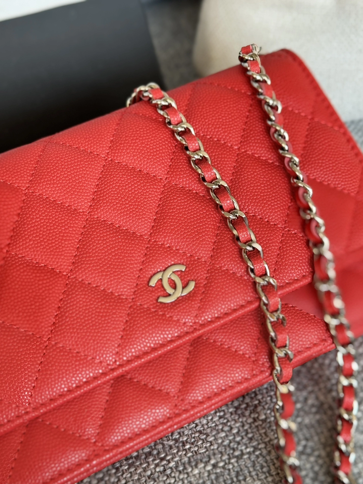 Durable 4093 Chanel AAA Quality Messenger Bags In Silver For Women - Image 5