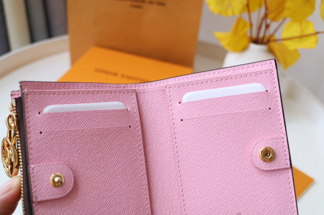 Efficient 5841 Louis Vuitton AAA Quality Card Case In Pink - Image 6