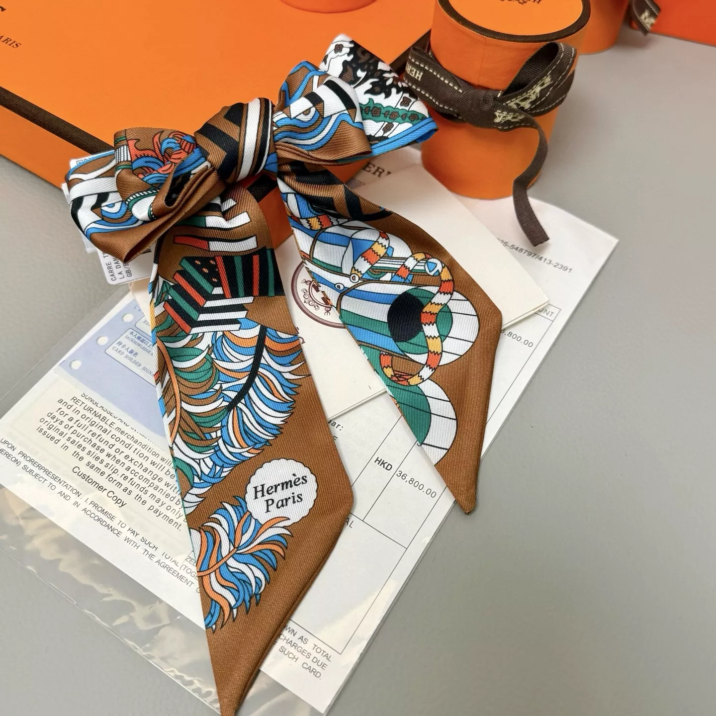 Fashionable 3766 Hermes Silk Scarf - Image 3