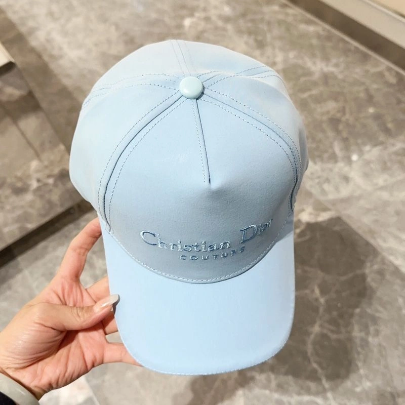 Fashionable 819 Dior Baseball Cap Christian Dior Couture Motif Cotton Sky Blue - Image 3