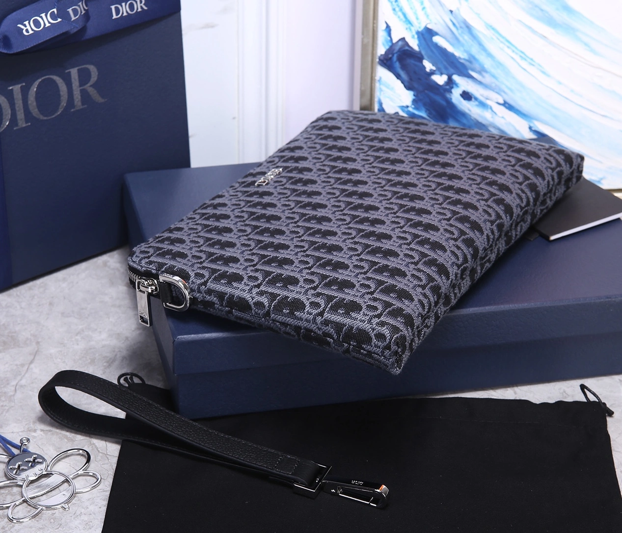 Flexible 4127 Christian Dior AAA Man Wallets - Image 3