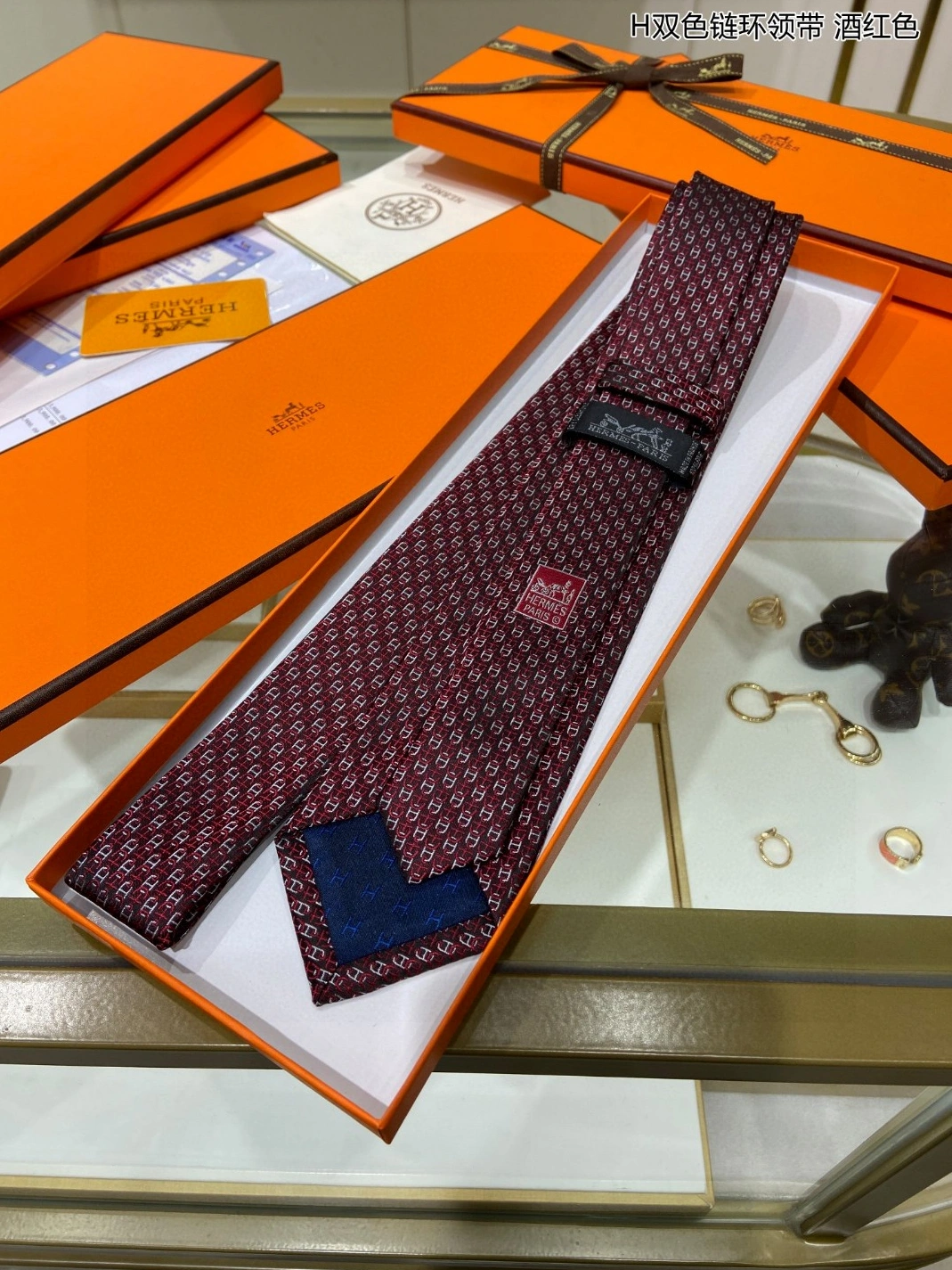 Flexible 5497 Hermes Necktie For Men - Image 3