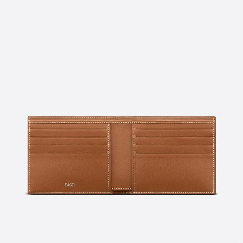 GoAnywhere 4439 Dior Bi-Fold Wallet CD Diamond Motif Canvas Brown - Image 3