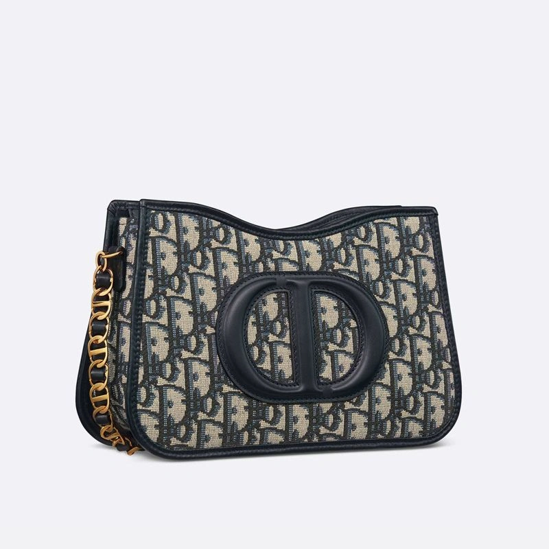 GoAnywhere 6074 Mini Dior CD Signature Hobo Bag Oblique Motif Canvas Blue - Image 3