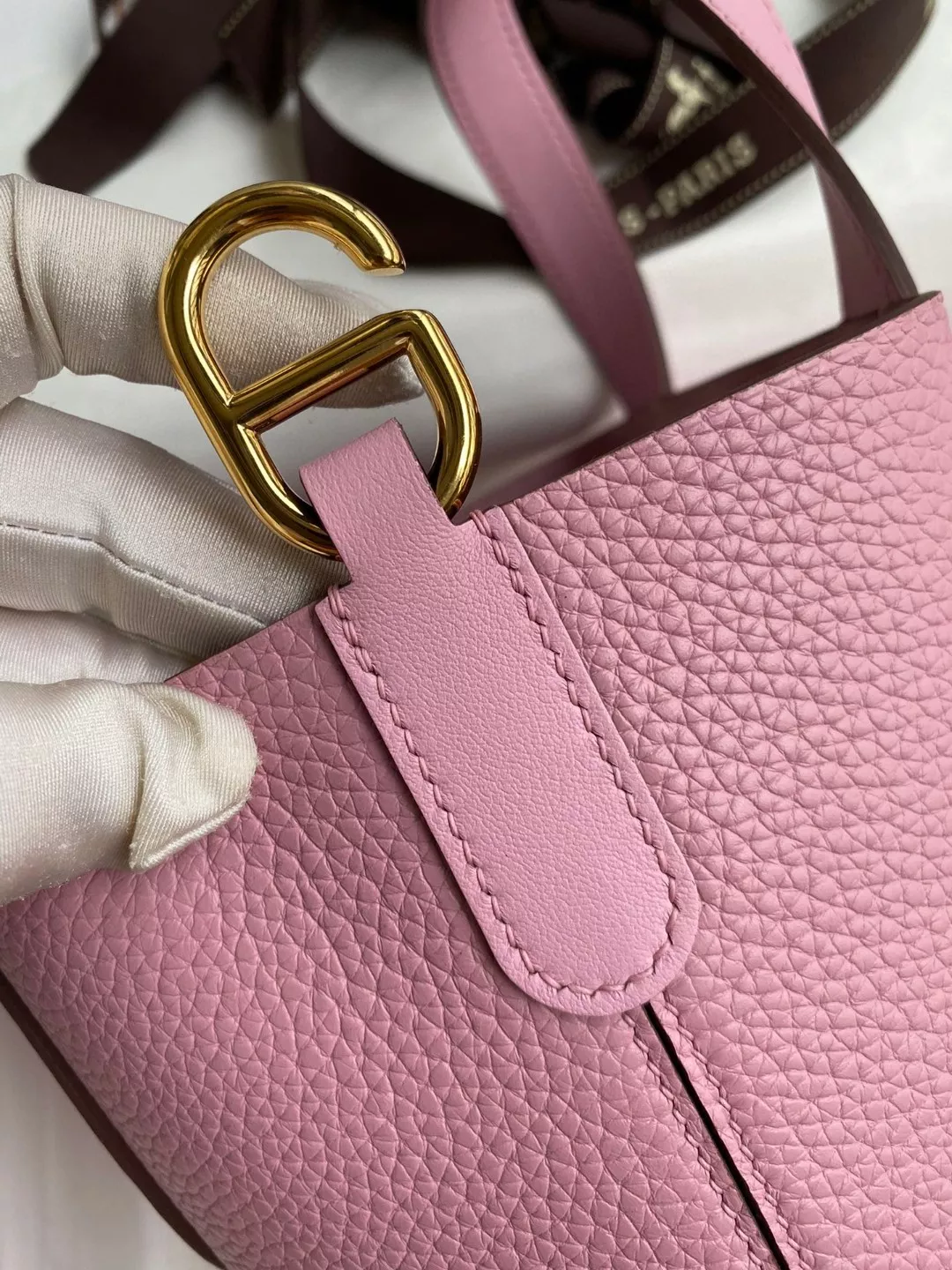 Hermes AAA Quality Handbags In Gold For Women Bright 3795 - Image 3