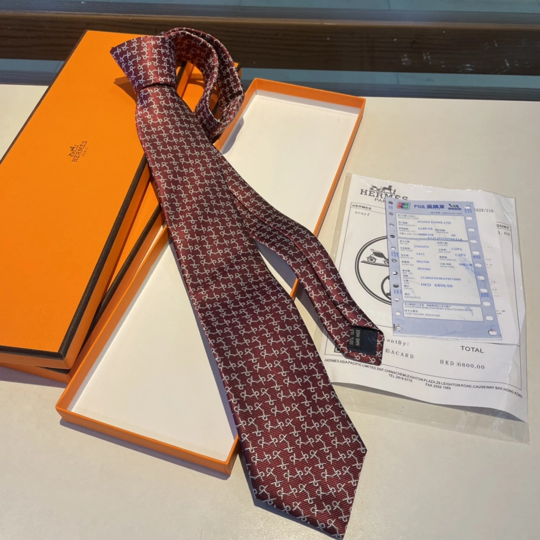 Hermes Necktie For Men BestValue 112 - Image 4