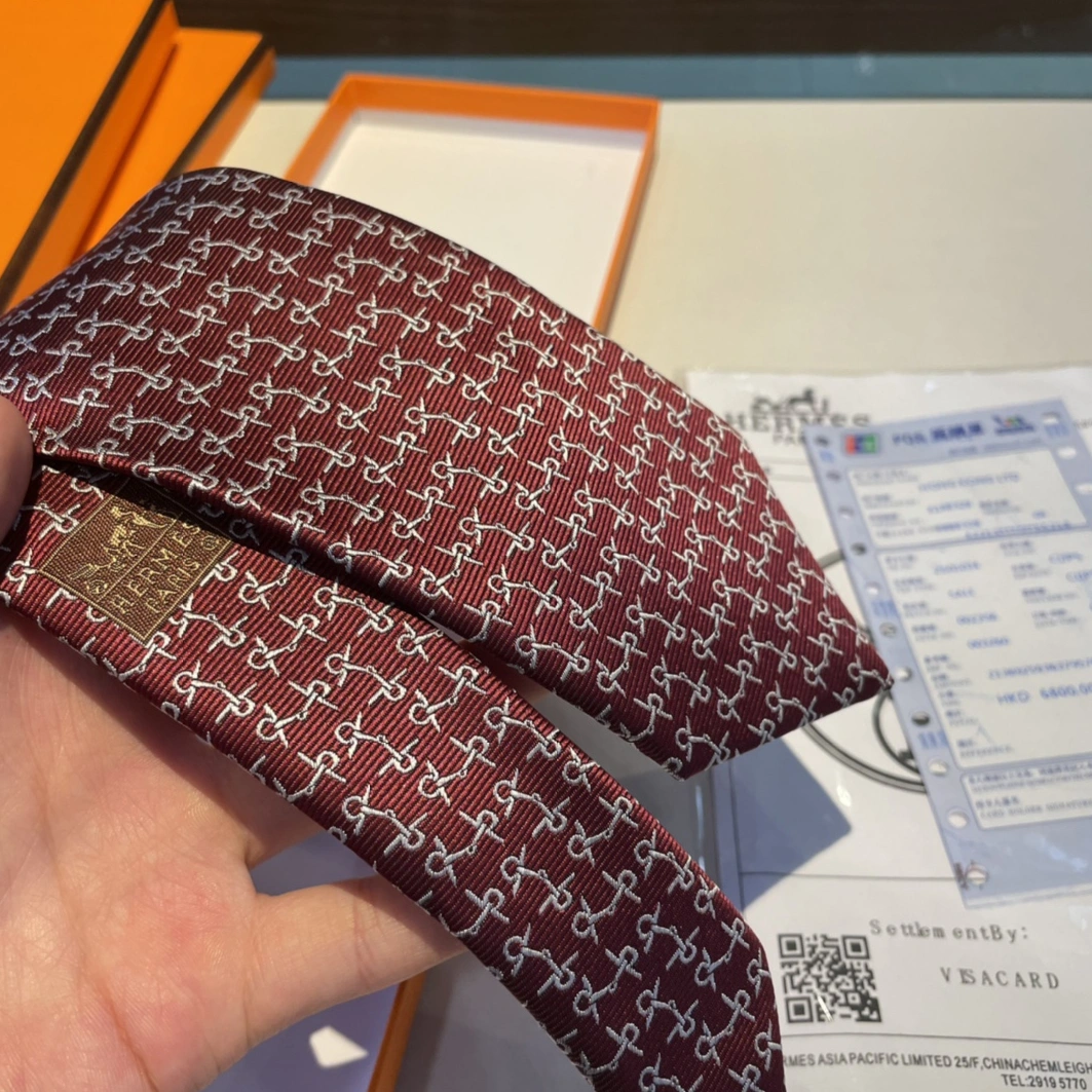 Hermes Necktie For Men BestValue 112 - Image 5