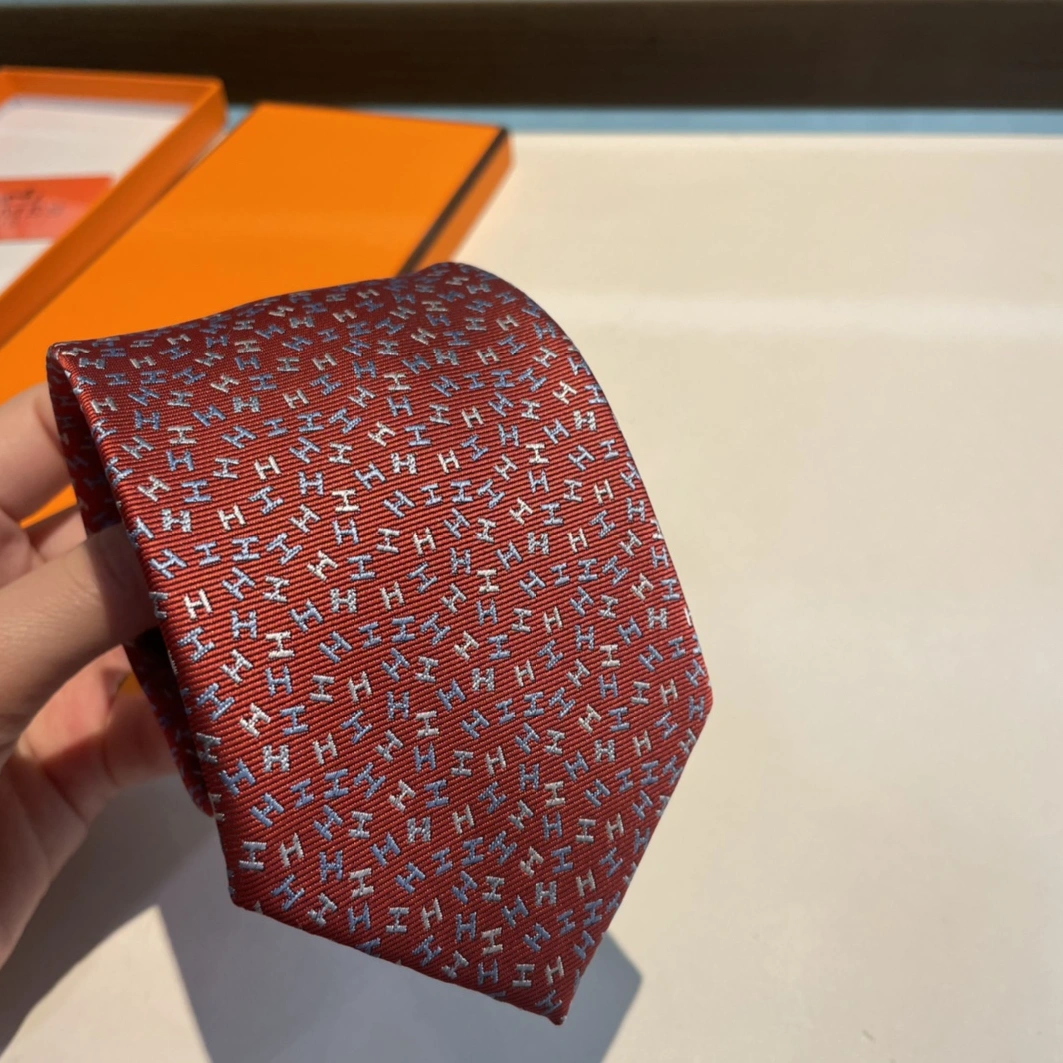 Hermes Necktie For Men BestValue 5282 - Image 4