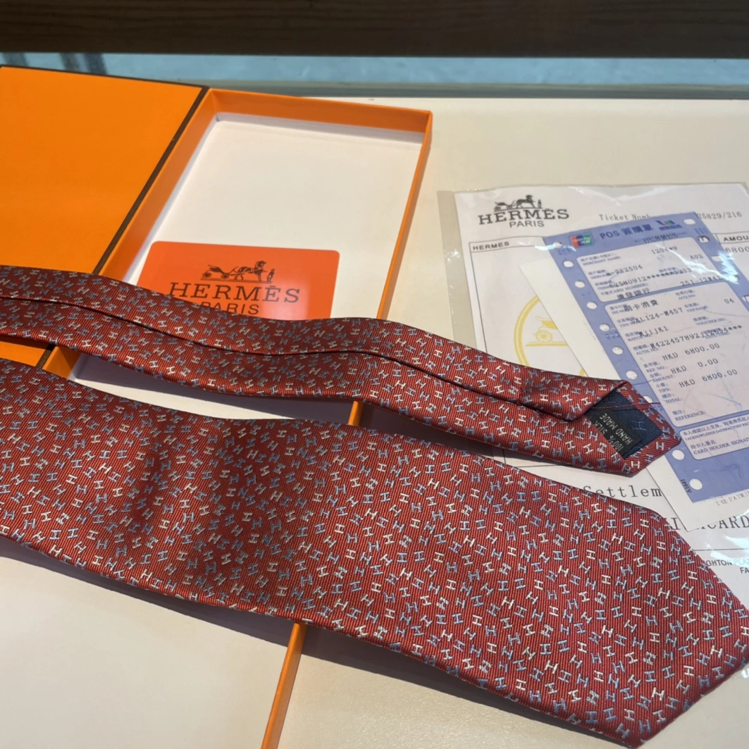 Hermes Necktie For Men BestValue 5282 - Image 6