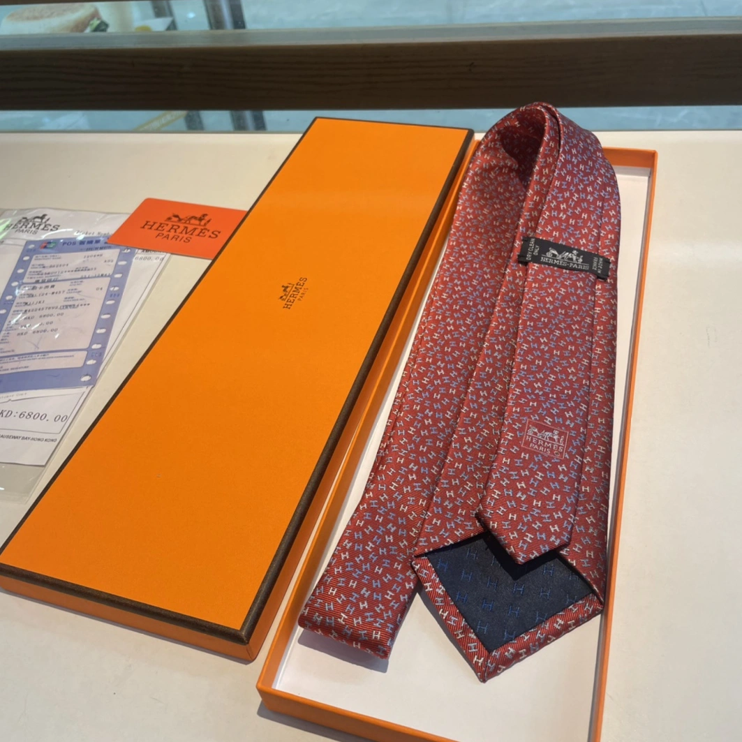 Hermes Necktie For Men BestValue 5282 - Image 7