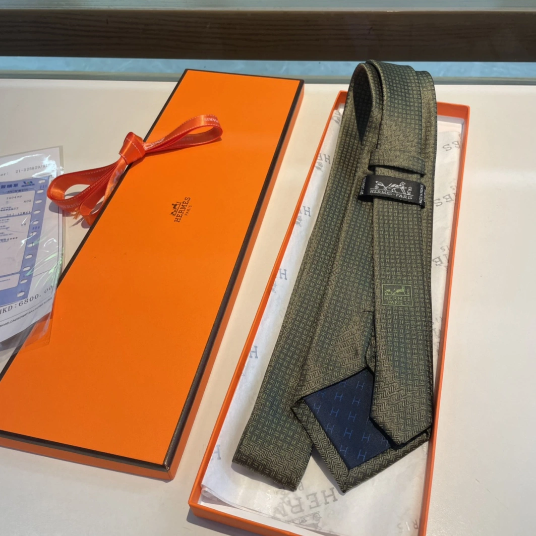 Hermes Necktie For Men BestValue 7042 - Image 7