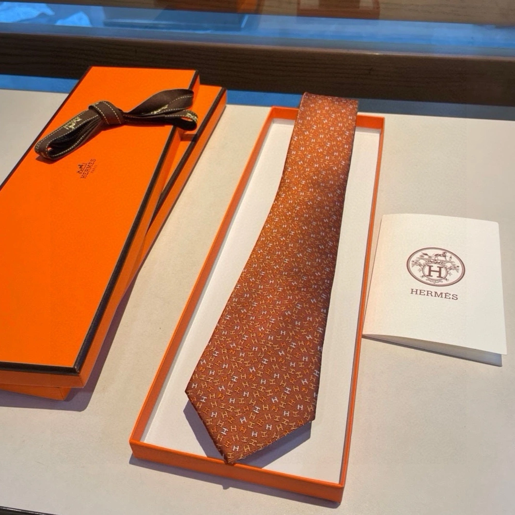 Hermes Necktie For Men BestValue 7229 - Image 7
