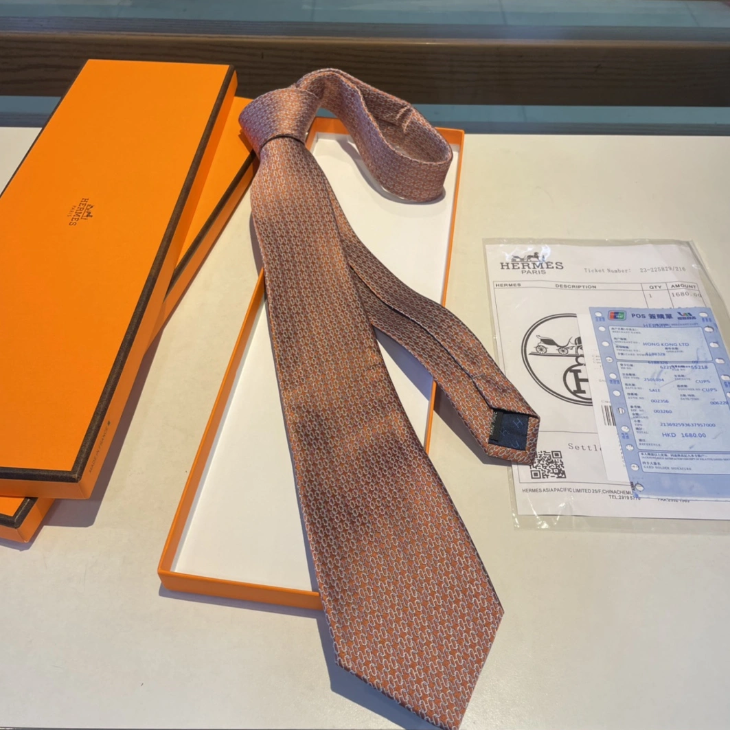 Hermes Necktie For Men Durable 4350 - Image 3