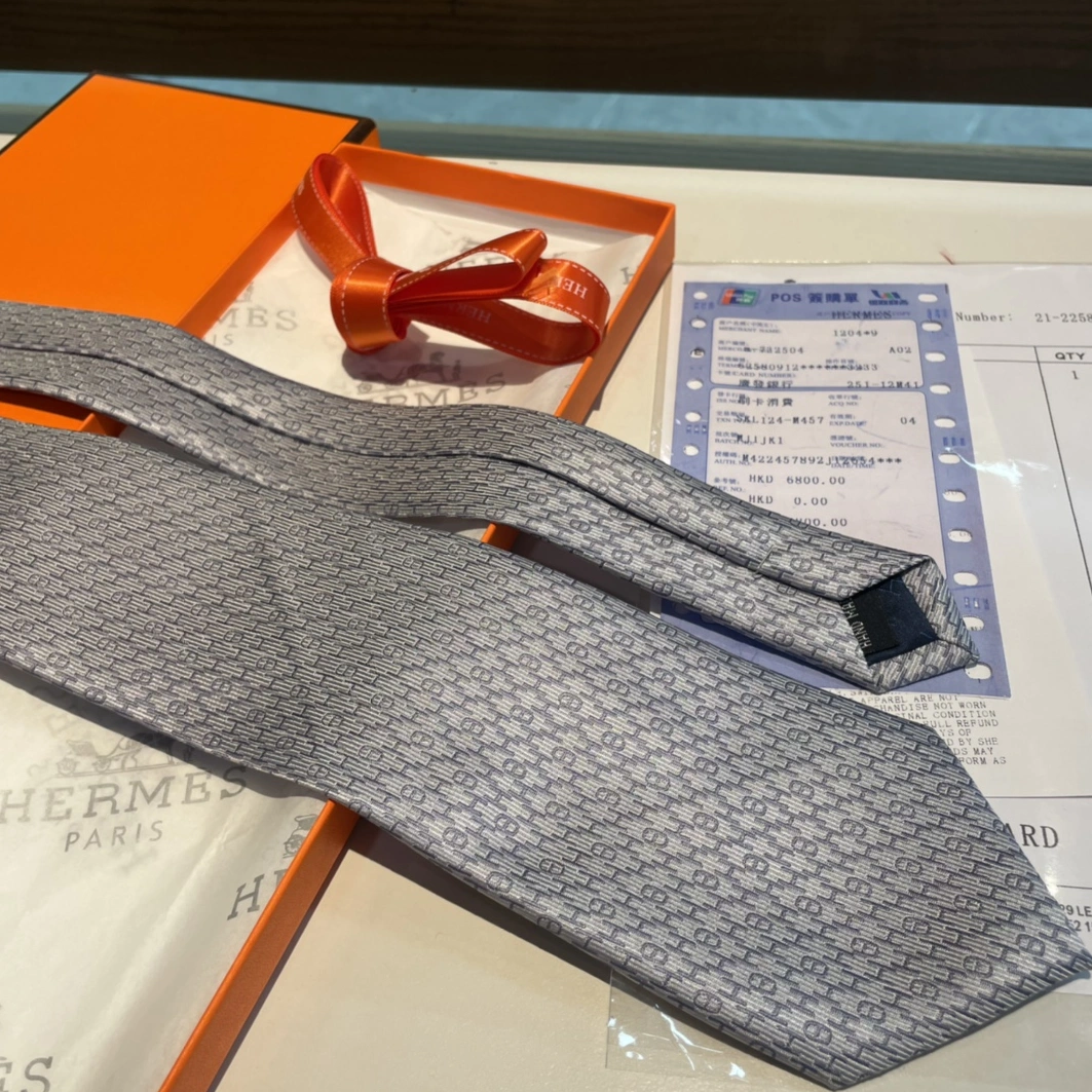 Hermes Necktie For Men Timeless 5771 - Image 6