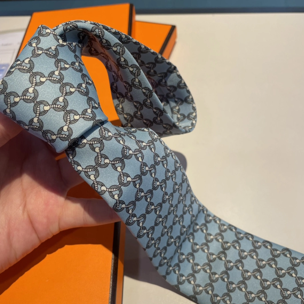 Hermes Necktie For Men Versatile 542 - Image 3