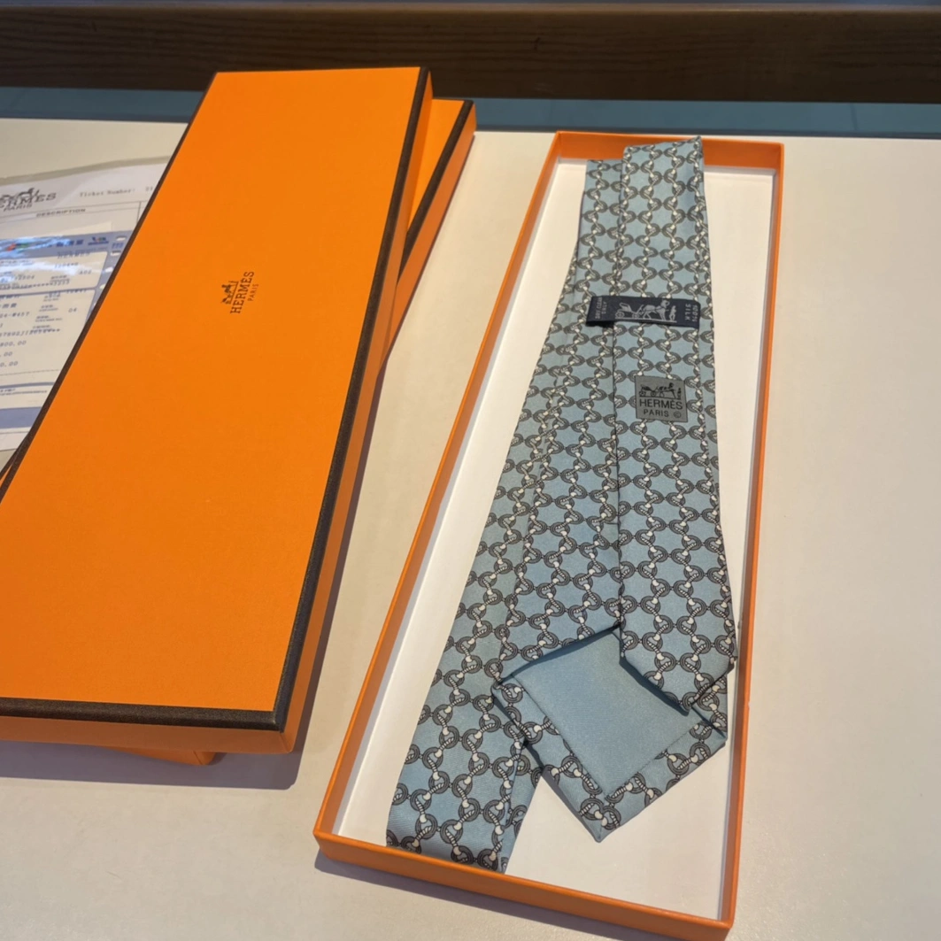 Hermes Necktie For Men Versatile 542 - Image 7