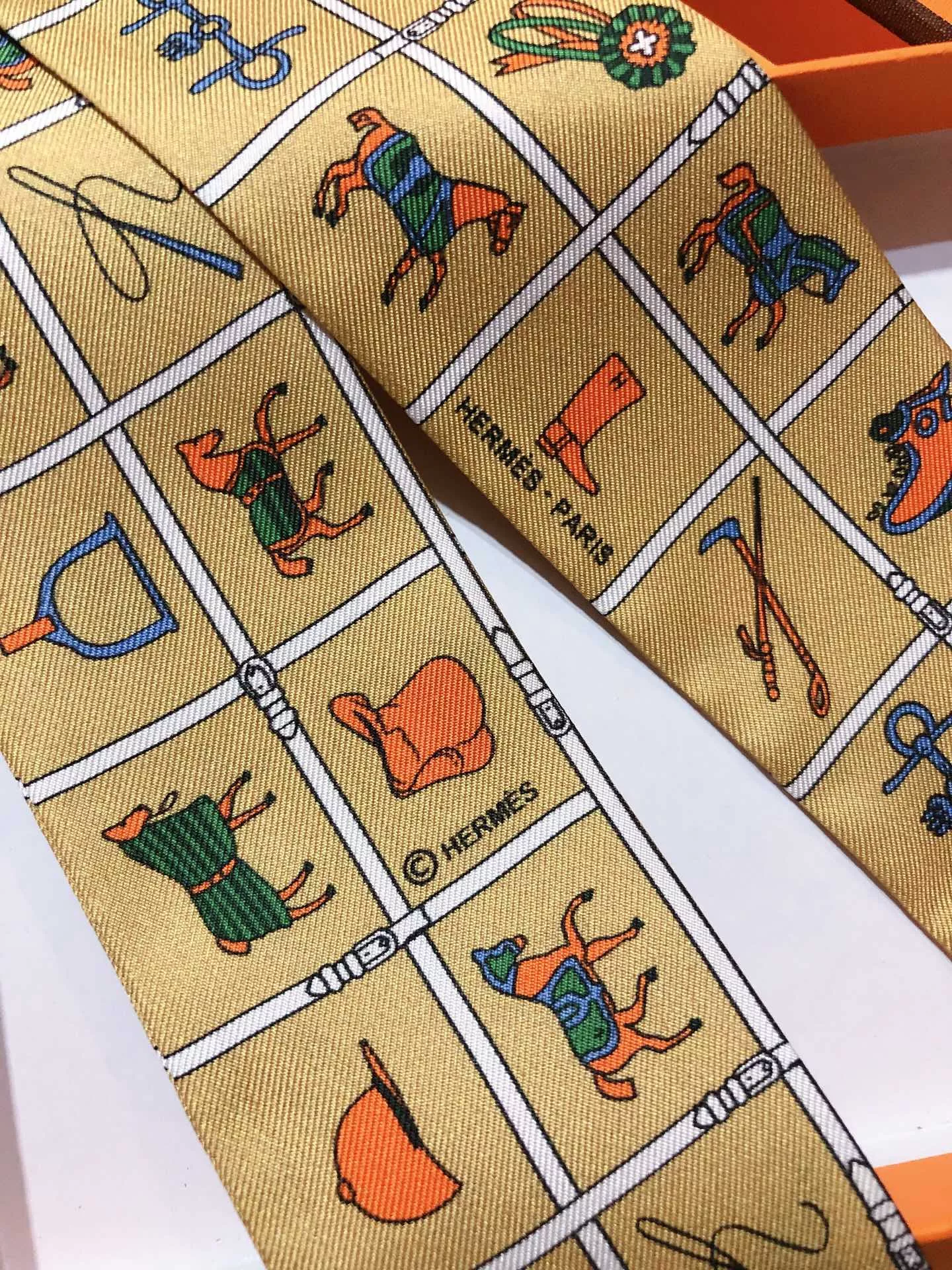 Hermes Silk Scarf Durable 3904 - Image 5