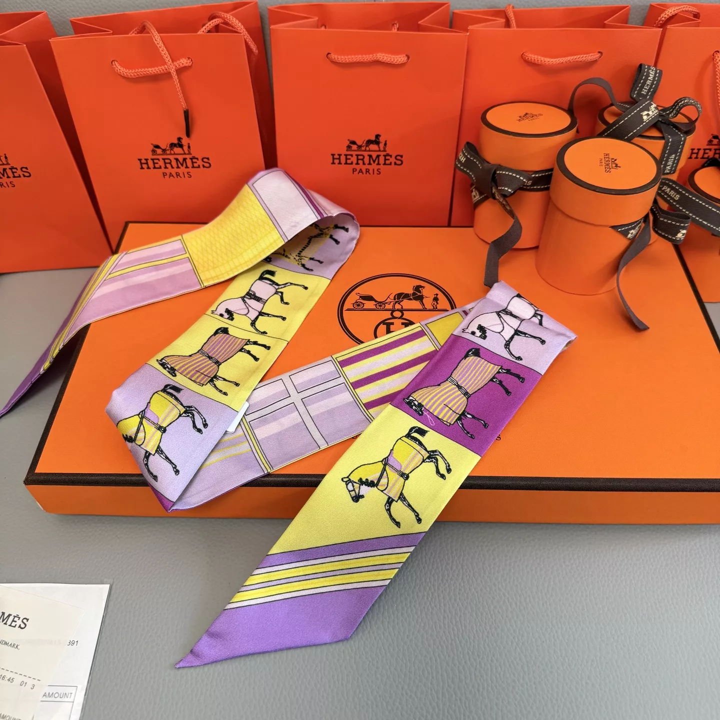 Hermes Silk Scarf Durable 7318