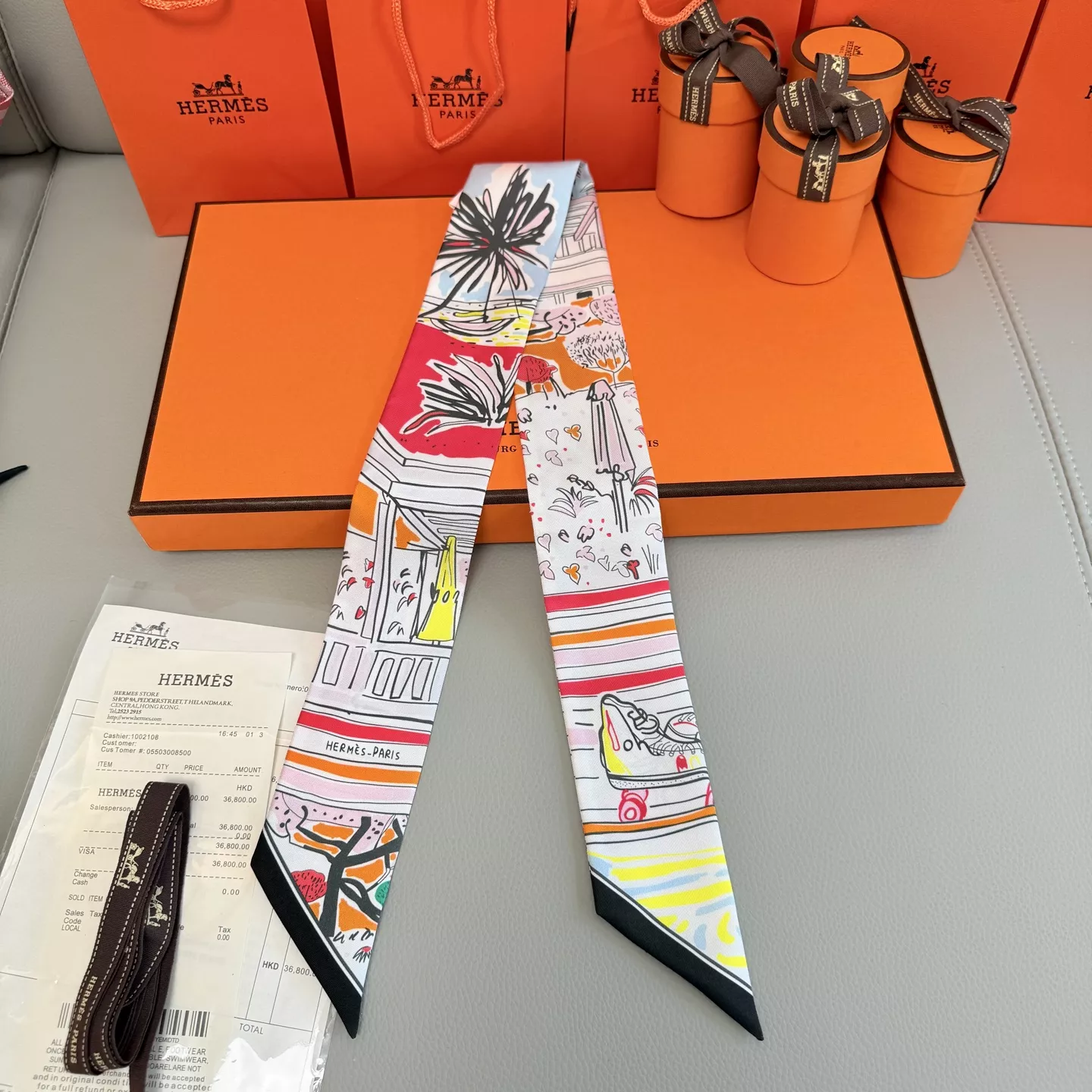 Hermes Silk Scarf Functional 4172