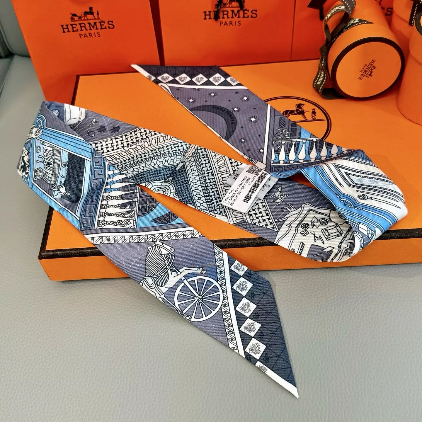 Hermes Silk Scarf Functional 7361