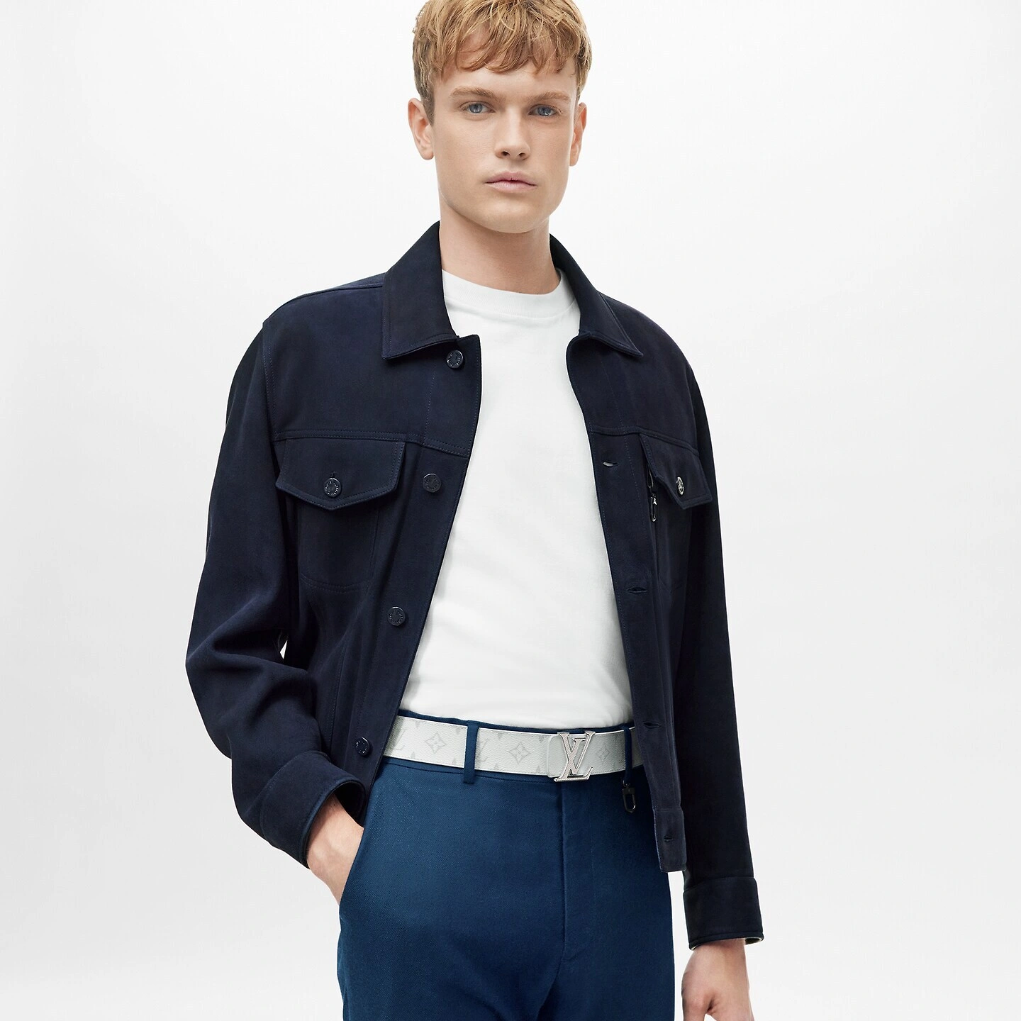 Louis Vuitton M0158U White LV Initiales 40mm Reversible Belt - Image 3