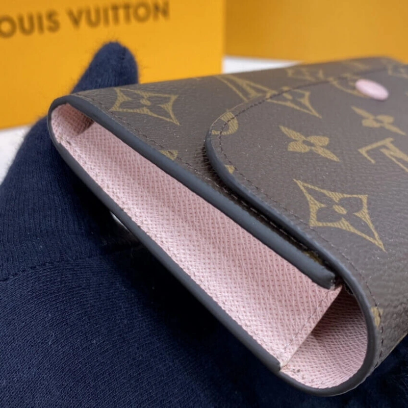 1 large g Louis Vuitton Monogram Canvas Emilie Wallet Pink - Image 5