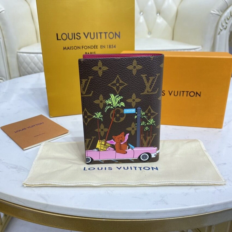 2 flying Louis Vuitton Monogram Canvas Passport Cover - Image 3