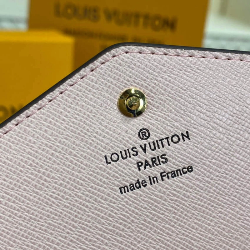 Inside fl Louis Vuitton Monogram Cavas Sarah Wallet Pink - Image 9