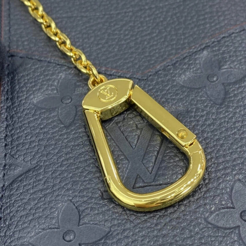 3 card sl Louis Vuitton Monogram Empreinte Card Holder Recto Verso Blue - Image 9