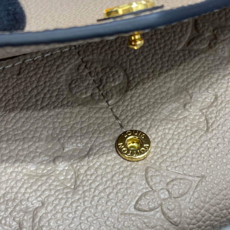 19 x 10 c Louis Vuitton Monogram Empreinte Sarah Wallet Touterelle - Image 7