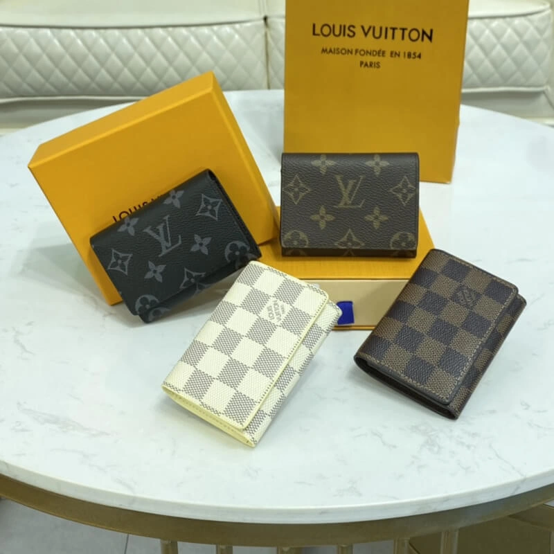Gusseted Louis Vuitton Monogram Envelope Business Card Holder - Image 9